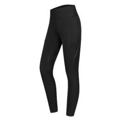 Damskie legginsy jeździeckie z pełną przyczepnością ELT Milla. Czarne legginsy damskie ELT, bez wzorów, z dzianiny. Za 356.25 zł.