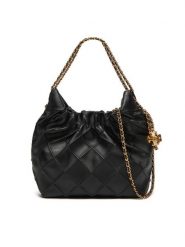 Tory Burch Torebka Mini Fleming 162451 Czarny. Czarne torebki do ręki damskie Tory Burch, bez wzorów, ze skóry, bez dodatków. Za 2,689.00 zł.