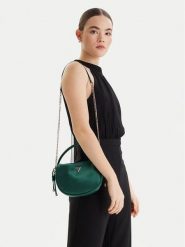 Guess Torebka Elsie Mini HWSE96 50750 Zielony. Zielone torebki do ręki damskie Guess, z aplikacjami, z materiału, bez dodatków. Za 589.99 zł.