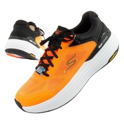 Buty sportowe męskie Skechers Max Cushioning do biegania. Brązowe buty sportowe męskie Skechers, bez wzorów, z materiału, bez zapięcia, do biegania. Za 299.00 zł.
