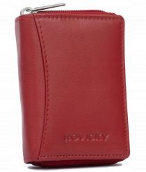 Portfel damski Rovicky R-23-17-LFN czerwony. Czerwone portfele damskie ROVICKY, ze skóry. Za 49.99 zł.