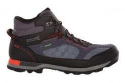 Buty trekkingowe męskie Regatta Blackthorn Evo wodoodporne. Szare trekkingi męskie Regatta, z materiału, bez zapięcia. Za 258.49 zł.