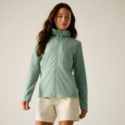 Damska bluza polarowa Switch Up Pro z kapturem i zamkiem błyskawicznym. Niebieskie bluzy damskie Dare 2B, m, bez wzorów, z materiału, bez ramiączek, z kapturem. Za 159.99 zł.