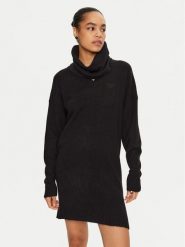 Liu Jo Sukienka dzianinowa WF4430 MA49P Czarny Regular Fit. Czarne sukienki damskie Liu Jo, l, bez wzorów, z dzianiny, bez kołnierzyka, bez ramiączek. Za 359.99 zł.