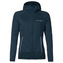 Bluza polarowa damska Vaude Tekoa Fleece Jacket II. Czarne bluzy damskie Vaude, bez wzorów, z elastanu, sportowe, bez ramiączek, bez kaptura. Za 425.35 zł.