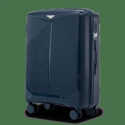 Walizka średnia Wings COCKATIEL polipropylen 24" BLUE. Niebieskie walizki damskie Wings, z aplikacjami, z materiału, średnie. Za 259.90 zł.