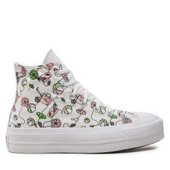 Trampki Converse. Białe trampki i tenisówki damskie Converse, bez wzorów, bez zapięcia. Za 309.99 zł.