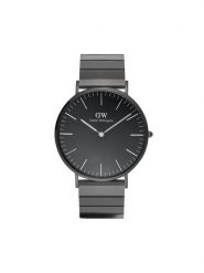 Daniel Wellington Zegarek DW00100778 Czarny. Czarne, analogowe zegarki męskie Daniel Wellington, bez wzorów. Za 769.99 zł.