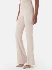 Rinascimento Spodnie materiałowe CFC0127876003 Beżowy Slim Fit. Brązowe spodnie materiałowe damskie Rinascimento, bez wzorów, z materiału. Za 439.99 zł.