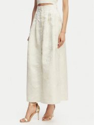 Marella Komplet top i spódnica Bazar 2615201012 Écru Regular Fit. Białe topy damskie Marella, bez wzorów, z syntetyku, bez kołnierzyka, bez ramiączek. Za 1,009.00 zł.