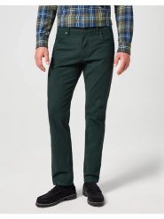 WRANGLER GREENSBORO MĘSKIE SPODNIE MATERIAŁOWE MATERIAŁ CHINO SCARAB 112358920 W15Q008868. Eleganckie spodnie męskie Wrangler, bez wzorów, z materiału. Za 219.99 zł.