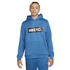 Męska Bluza Z Kapturem DF FC Libero. Niebieskie bluzy męskie Nike, m, bez wzorów, bez ramiączek, z kapturem. Za 220.99 zł.