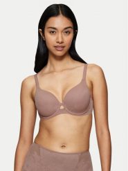 Triumph Biustonosz z fiszbiną Wild Rose Sensation 10205990 Brązowy. Brązowe biustonosze Triumph, bez wzorów, z syntetyku. Za 130.90 zł.