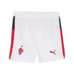 Młodzieżowe szorty AC Milan 25/26 PUMA White For All Time Red. Biała szorty damskie Puma, bez wzorów, młodzieżowe. Za 179.00 zł.