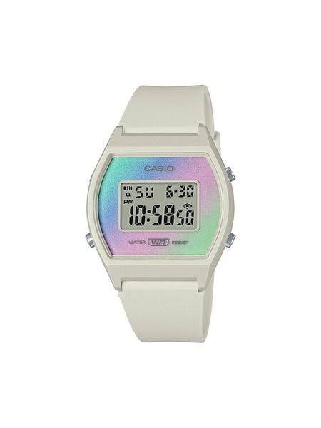 Casio Zegarek LW-205H -8AEF Biały. Białe, cyfrowe zegarki damskie Casio. Za 159.99 zł.
