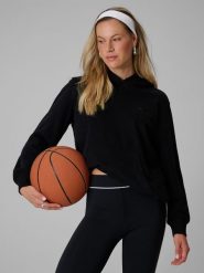 4F Bluza dresowa relaxed z kapturem damska - czarna L. Czarne bluzy damskie 4F, l, bez wzorów, z bawełny, klasyczne, bez ramiączek, z kapturem. Za 149.99 zł.