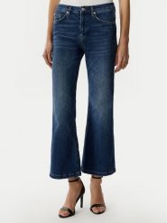 JOOP! Jeansy 261Dp58Chrisi-C 30104373 Granatowy Cropp Flare Fit. Niebieskie jeansy damskie JOOP!, bez wzorów, z bawełny. Za 674.99 zł.