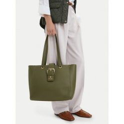 Torebka Beverly Hills Polo Club. Zielone shopperki damskie Beverly Hills Polo Club, bez wzorów, bez dodatków. Za 229.99 zł.
