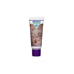 Wosk impregnujący do skóry licowej Nikwax 125 ml gąbka bezbarwny (w płynie). Buty zimowe męskie Nikwax, bez wzorów, ze skóry, bez obcasa, bez zapięcia. Za 21.99 zł.
