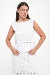 Top damski Maggio MAX MARA BEACHWEAR. Topy damskie Max Mara Beachwear, l, bez wzorów, bez kołnierzyka, bez ramiączek. Za 589.00 zł.
