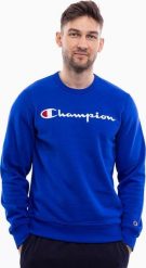 Bluza męska Champion Crewneck Sweatshirt niebieska 220254 BS008 S. Niebieskie bluzy męskie Champion, m, bez wzorów, bez ramiączek, bez kaptura. Za 203.99 zł.