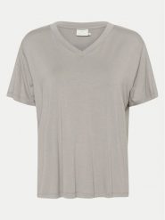 Kaffe T-Shirt Frida 10508581 Szary Regular Fit. Szare t-shirty damskie Kaffe, xs, bez wzorów, z wiskozy, bez kołnierzyka, bez ramiączek. Za 79.99 zł.