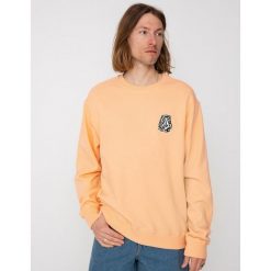 Bluza sportowa męska Volcom Guano Crew. Brązowe bluzy sportowe męskie Volcom, m, bez wzorów, z bawełny, bez kaptura. Za 144.00 zł.
