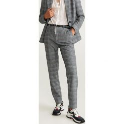 Mango - Spodnie Borecuad. Szare spodnie materiałowe damskie Mango, bez wzorów, z elastanu, casualowe. Za 139.90 zł.