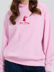 Bluza z nadrukiem Looney Tunes - różowy. Czerwone bluzy damskie Sinsay, l, bez wzorów, bez ramiączek, bez kaptura. Za 39.99 zł.