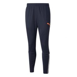 Męskie Spodnie Treningowe TeamLIGA. Niebieskie spodnie sportowe męskie Puma, m, bez wzorów, na fitness i siłownię. Za 224.99 zł.