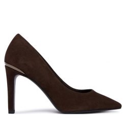 Szpilki Tamaris. Brązowe szpilki damskie Tamaris, bez wzorów, bez obcasa, na szpilce, bez zapięcia. Za 394.99 zł.