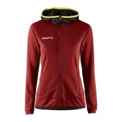 Damska kurtka dresowa z pełnym zamkiem błyskawicznym Craft Extend. Brązowe kurtki sportowe damskie Craft, xs, bez wzorów, z dresówki, bez ramiączek, bez kaptura, do biegania. Za 368.95 zł.