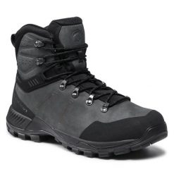 Trekkingi Mammut. Czarne botki męskie Mammut, bez wzorów, z gore-texu, sportowe, bez obcasa, bez zapięcia. Za 929.99 zł.