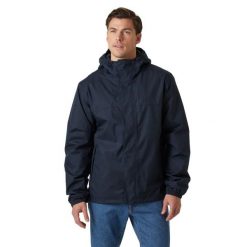 Kurtka wodoodporna z kapturem Helly Hansen Vancouver Fleece Lined. Niebieskie kurtki męskie Helly Hansen, m, bez wzorów, z polaru, z kapturem. W wyprzedaży za 561.20 zł.