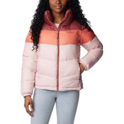 Kurtka damska Street Columbia Puffect Color Blocked. Czerwone kurtki sportowe damskie Columbia, na zimę, m, bez wzorów, bez ramiączek, bez kaptura, trekkingowe. Za 671.00 zł.