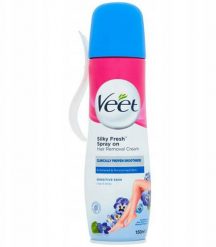 Depilator Veet Veet Hair Removal Cream Krem do depilacji w sprayu do skóry wrażliwej 150ml. Depilatory Veet. Za 45.00 zł.