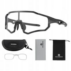 Okulary rowerowe Rockbros przeciwsłoneczne fotochrom uv400 unisex. Czarne okulary przeciwsłoneczne damskie ROCKBROS. Za 84.89 zł.