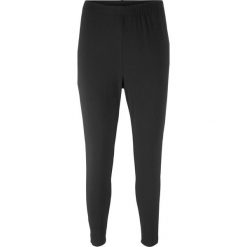 Legginsy w kratę z wygodnym paskiem w talii bonprix czarny. Czarne legginsy damskie bonprix, bez wzorów. Za 27.99 zł.
