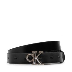 Pasek Calvin Klein. Czarne paski damskie Calvin Klein, bez wzorów. Za 249.99 zł.