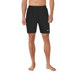 Męskie szorty kąpielowe Nike Essential 7 NESSF559 001. Czarne kąpielówki męskie Nike, m, bez wzorów. Za 137.99 zł.