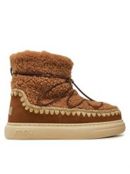 Mou Śniegowce Eskimo Sneaker Bold Scoub Lace FW411012A Brązowy. Brązowe śniegowce damskie Mou, ze skóry, bez zapięcia. Za 1,079.00 zł.