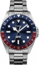 Zegarek Timex Zegarek męski Timex TW2V56600 srebrny. Szare zegarki męskie Timex, bez wzorów, srebrne. Za 519.00 zł.