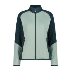 Damska rozpinana polarowa bluza CMP. Niebieskie bluzy damskie CMP, na jesień, xs, bez wzorów, z materiału, eleganckie, bez ramiączek, bez kaptura. Za 274.50 zł.