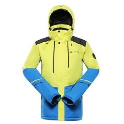 Kurtka narciarska męska Alpine Pro Zarib. Niebieskie kurtki sportowe męskie Alpine Pro, na zimę, m, bez wzorów, z kapturem, narciarskie. Za 713.99 zł.