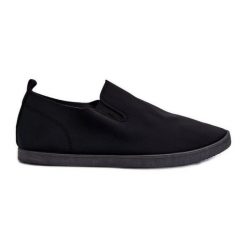 Damskie Tenisówki Trampki Slip-On Czarne Lovinia. Czarne trampki i tenisówki damskie bez wzorów, bez zapięcia. Za 95.05 zł.