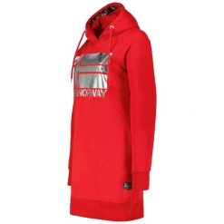 Długa bluza damska z kapturem Geographical Norway Fabienne Red DB Lady czerwona. Czerwone bluzy damskie Geographical Norway, bez wzorów, sportowe, bez ramiączek, z kapturem. Za 149.00 zł.