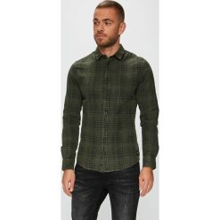 Only & Sons - Koszula. Czerwone koszule męskie Only & Sons, l, bez wzorów, z bawełny, casualowe, bez kołnierzyka, bez ramiączek. W wyprzedaży za 79.90 zł.