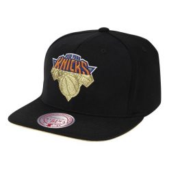 Czapka z daszkiem bejsbolówka Mitchell & Ness NBA New York Knicks Cap. Czarne czapki damskie Mitchell & Ness, bez wzorów, sportowe. Za 109.00 zł.