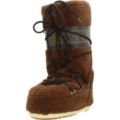 Buty MOON BOOT MB ICON FLEECE Brązowy. Brązowe obuwie trekkingowe damskie Moon Boot, z syntetyku, bez zapięcia. Za 1,303.99 zł.