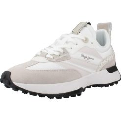 Buty PEPE JEANS LUCKY PRINT Beżowy. Brązowe obuwie trekkingowe damskie Pepe Jeans, z jeansu, bez zapięcia. W wyprzedaży za 404.35 zł.